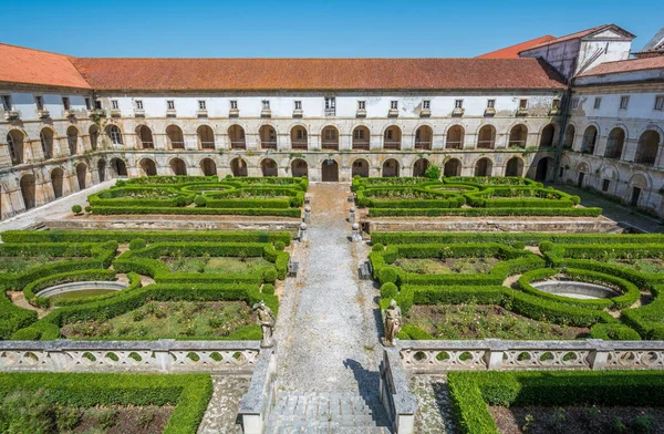 Library Cloister Монастырь Алкобака Португалия — стоковое фото