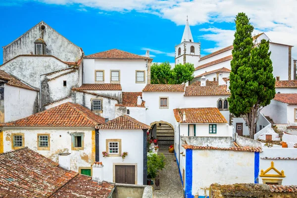 Malebný Letní Pohled Obidos Okres Leiria Portugalsko — Stock fotografie