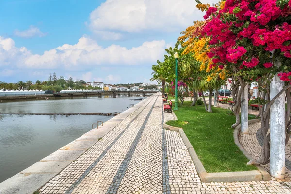 Riverside Tavira Summer Morning Faro District Algarve — Stock Photo, Image