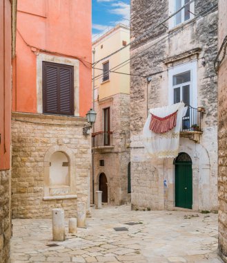 Bisceglie eski kent, Barletta-Andria ilinde-Trani, Apulia, Güney Italya.