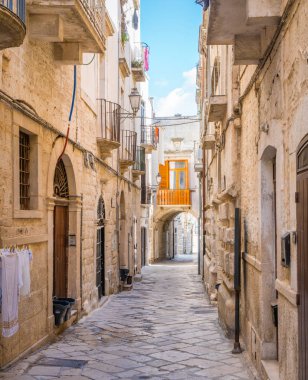 Giovinazzo manzaralı manzara, bari Eyaleti, Puglia, Güney Italya.