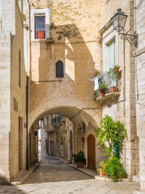 Giovinazzo manzaralı manzara, bari Eyaleti, Puglia, Güney Italya.