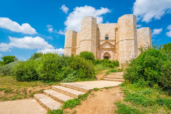 Castel Del Monte Famosa Fortaleza Medieval Apulia Sur Italia — Foto de Stock