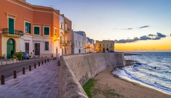 Sonnenuntergang Gallipoli Provinz Lecce Apulien Süditalien — Stockfoto