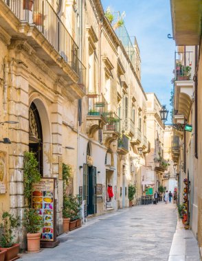 Lecce, Puglia (Apulia), Güney Italya manzaralı manzara.