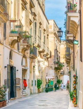 Lecce, Puglia (Apulia), Güney Italya manzaralı manzara.