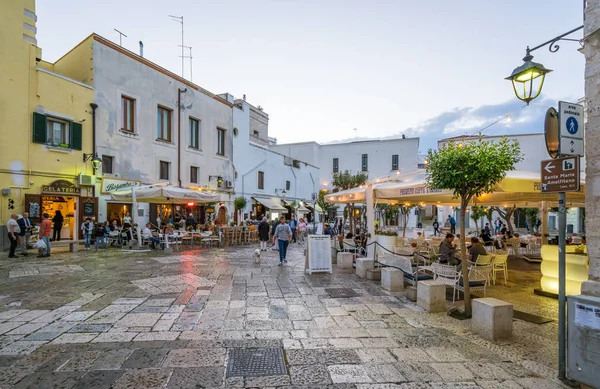 Schilderachtige Zomer Sight Monopoli Provincie Bari Apulië Zuid Italië — Stockfoto