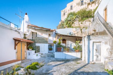 Peschici, Foggia Eyaleti, Puglia, Italya manzaralı.