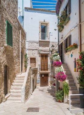 Polignano a Mare, Bari eyaletinde, Apulia (Puglia), Güney İtalya doğal görünürde.