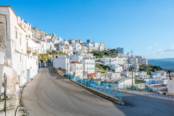 Vista Panorâmica Peschici Província Foggia Puglia Itália — Fotografia de Stock