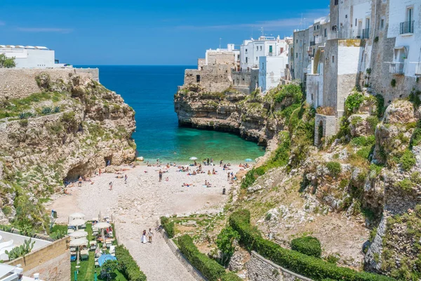 Vista Panorâmica Polignano Mare Província Bari Apúlia Puglia Sul Itália — Fotografia de Stock