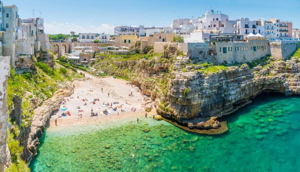 Scenic Sight Polignano Mare Bari Province Apulia Puglia Southern Italy — Stock Photo, Image