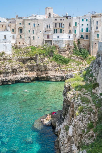 Malerischer Anblick Polignano Mare Provinz Bari Apulien Süditalien — Stockfoto
