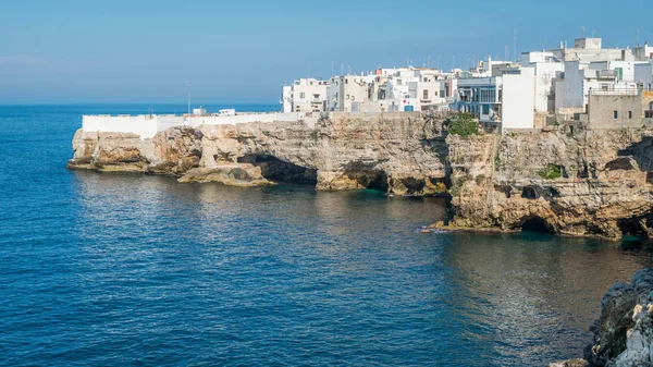 Malowniczy Widok Mieście Polignano Mare Prowincja Bari Apulia Puglia Południowe — Zdjęcie stockowe