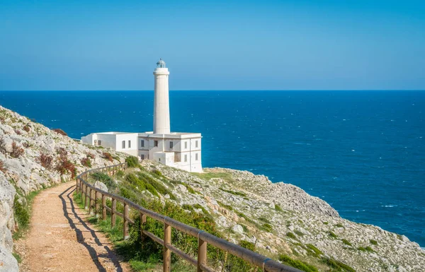 Punta Palascia Punto Più Orientale Italia Provincia Lecce Puglia — Foto Stock