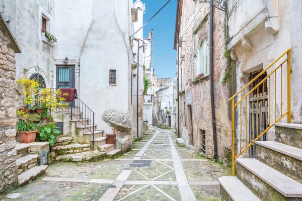 Scenic Sight Vico Garganico Oude Landelijke Dorp Foggia Provincie Puglia — Stockfoto