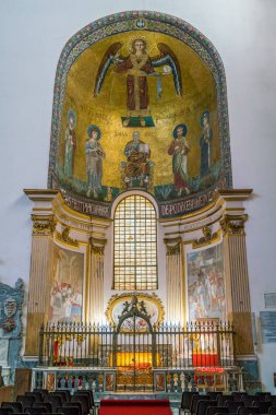 Salerno, Campania, Italya Duomo 'da yan Şapel. Aralık-11-2017