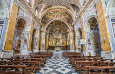 Santa Maria Assunta Katedrali. Amelia, Terni eyaleti, Umbria, İtalya. Temmuz-22-2018