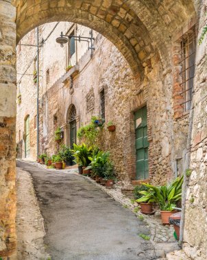 Amelia, Terni eyaletinin antik ve güzel kenti, Umbria, İtalya.