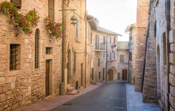 Malebný Pohled Assisi Provincie Perugia Umbrie Střední Itálie — Stock fotografie