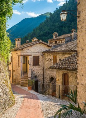 Scheggino, İtalya'nın Umbria bölgesindeki Perugia eyaletinin pastoral köyü.