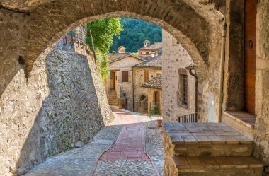 Scheggino, İtalya'nın Umbria bölgesindeki Perugia eyaletinin pastoral köyü.