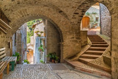Scheggino, İtalya'nın Umbria bölgesindeki Perugia eyaletinin pastoral köyü.