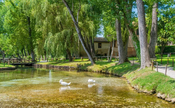 Paisaje Idílico Fonti Del Clitunno Provincia Perugia Umbría Italia — Foto de Stock