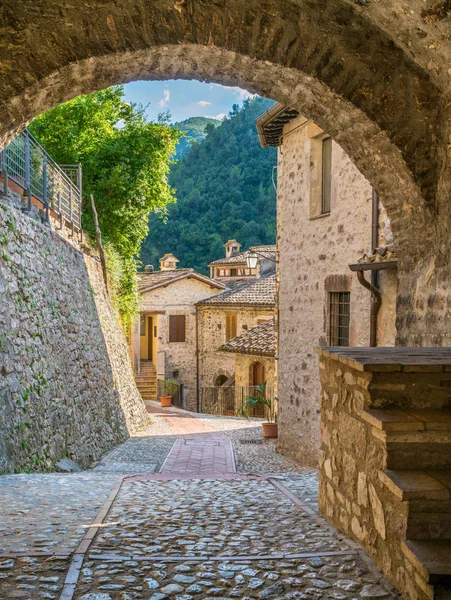 Scheggino Aldeia Idílica Província Perugia Região Úmbria Itália — Fotografia de Stock