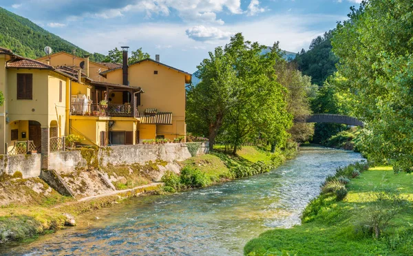 Scheggino Idyllisch Dorp Provincie Perugia Regio Umbrië Italië — Stockfoto