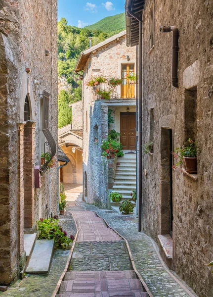 Scheggino Idilliaco Borgo Della Provincia Perugia Umbria — Foto Stock