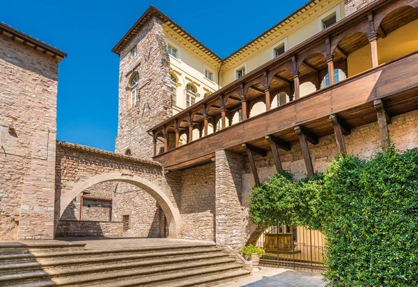 Vistas Panorámicas Spello Pueblo Florido Pintoresco Umbría Provincia Perugia Italia —  Fotos de Stock