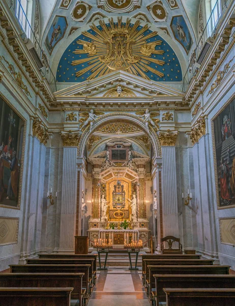 Autel Dans Cappella Della Santissima Icone Dans Duomo Spolète Ombrie — Photo