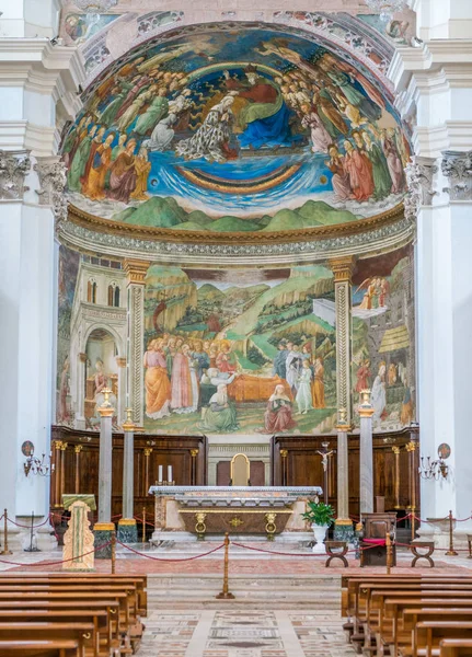 Altar Principal Duomo Spoleto Úmbria Itália Central Julho 2018 — Fotografia de Stock