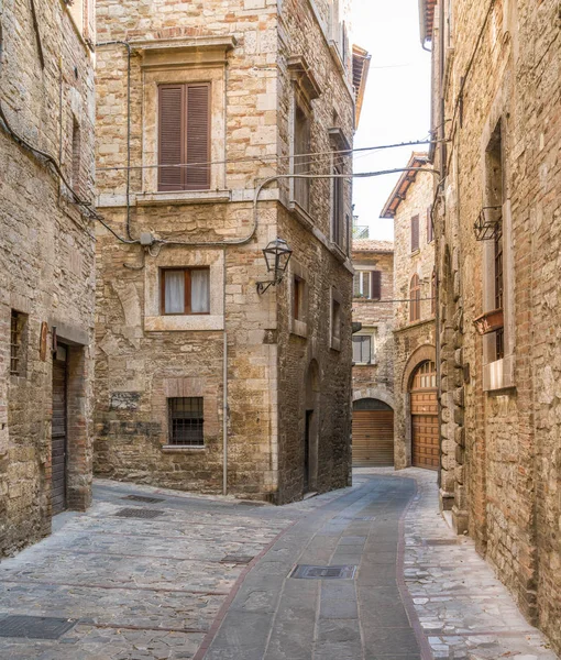 Malebná Podívaná Todi Starověké Město Provincie Perugia Umbrii Střední Itálie — Stock fotografie