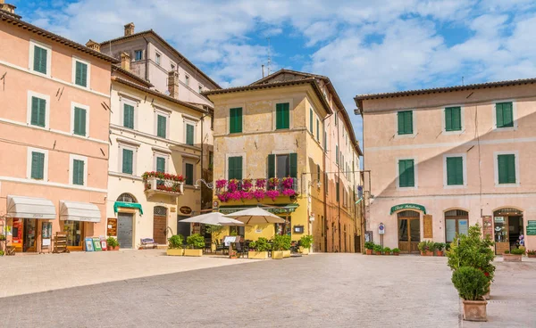 Veduta Pittoresca Trevi Antico Borgo Dell Umbria — Foto Stock