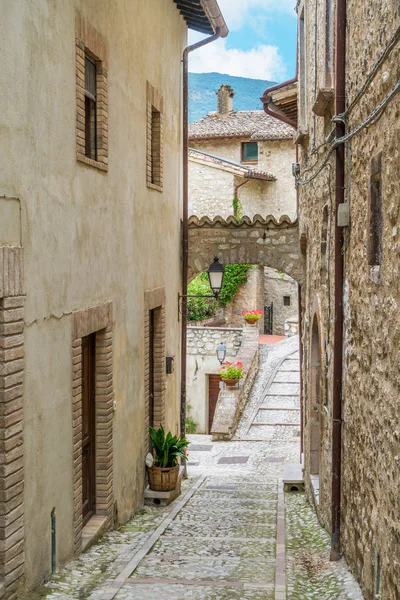 Vallo Nera Vacker Gammal Provinsen Perugia Regionen Umbrien Italien — Stockfoto