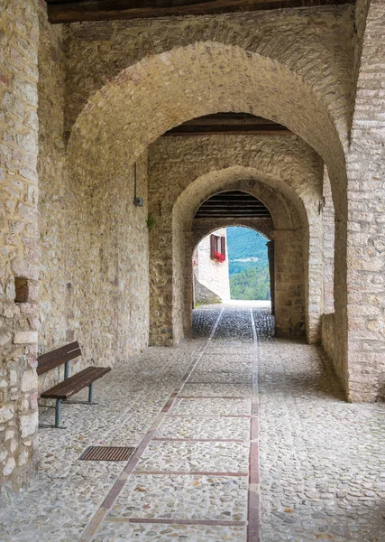 Vallo Nera Bela Aldeia Antiga Província Perugia Região Úmbria Itália — Fotografia de Stock