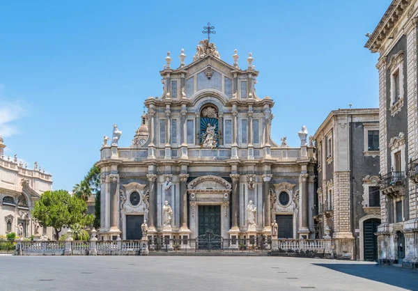 Duomo Santa Ágata Catania Sicilia Sur Italia — Foto de Stock