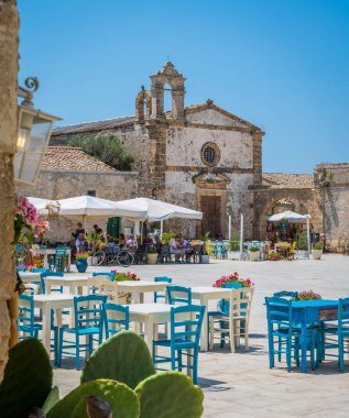 The picturesque village of Marzamemi, in the province of Syracuse, Sicily. clipart