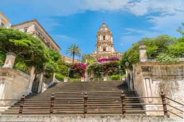 San Giorgio Modica, Sicilya Barok sanat örneği içinde Duomo. Sicilya, Güney İtalya.