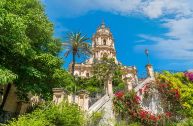San Giorgio Modica, Sicilya Barok sanat örneği içinde Duomo. Sicilya, Güney İtalya.