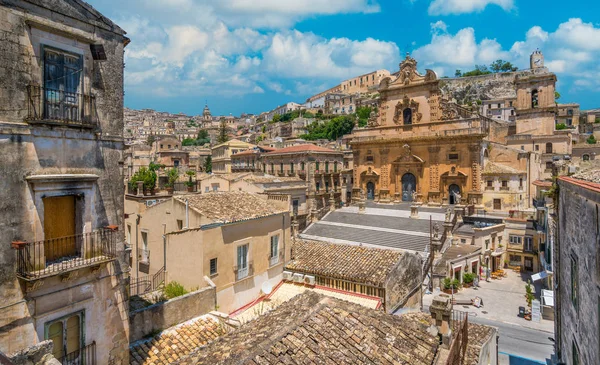 Cathedral San Pietro Saint Peter Modica Sicily Southern Italy — Stock Photo, Image