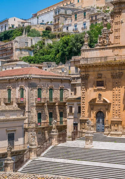 Kathedraal Van San Pietro Saint Peter Modica Sicilië Zuid Italië — Stockfoto