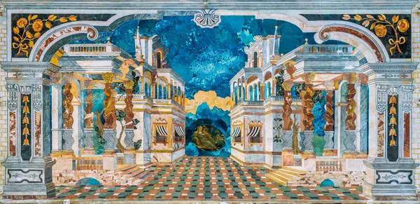 Niesamowita Perspektywa Mozaiki Kościele Niepokalanego Poczęcia Nmp Chiesa Dell Immacolata — Zdjęcie stockowe