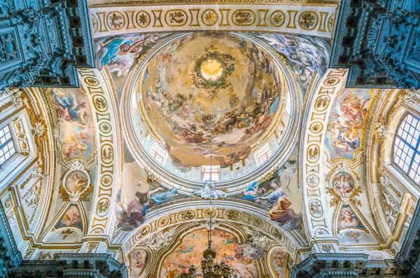 Cúpula Igreja Santa Caterina Palermo Sicília Sul Itália Julho 2018 — Fotografia de Stock