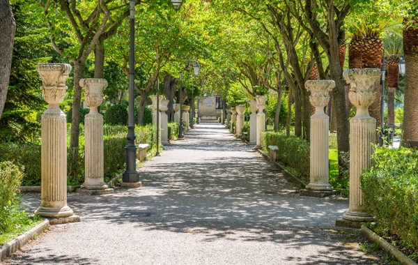 Vista Idílica Jardín Ragusa Ibla Giardino Ibleo Sicilia Sur Italia — Foto de Stock