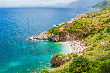 Riserva dello Zingaro, Sicilya'daki ünlü doğal rezerv, Güney İtalya.