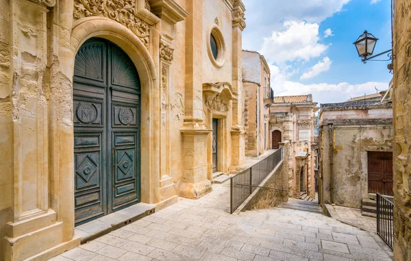 Scenic Sight Ragusa Ibla Church Santa Maria Dell Itria Sicily — Stock Photo, Image