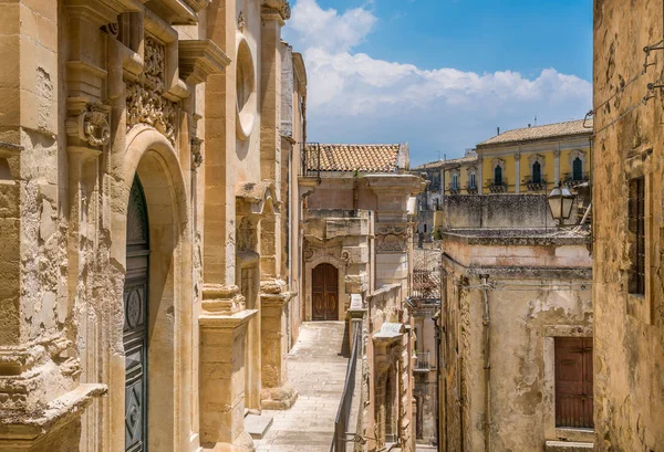 Vista Panorâmica Ragusa Ibla Com Igreja Santa Maria Dell Itria — Fotografia de Stock